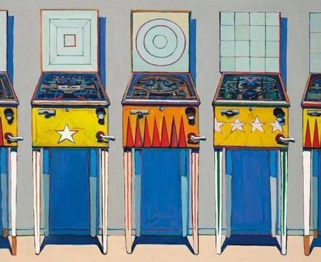 Wayne Thiebaud peint des machines à sous!